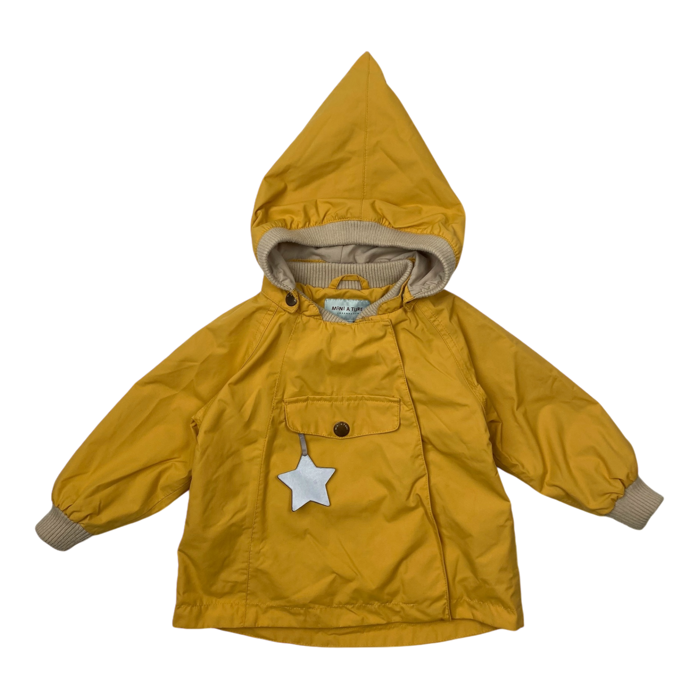 Mini A Ture matwai spring anorak, yellow | 80cm