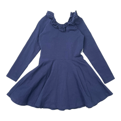 Gugguu frilla dress, midnight blue | 104cm