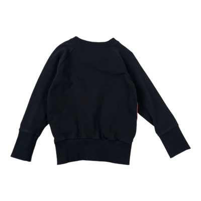 Blaa sweatshirt, black | 86/92cm