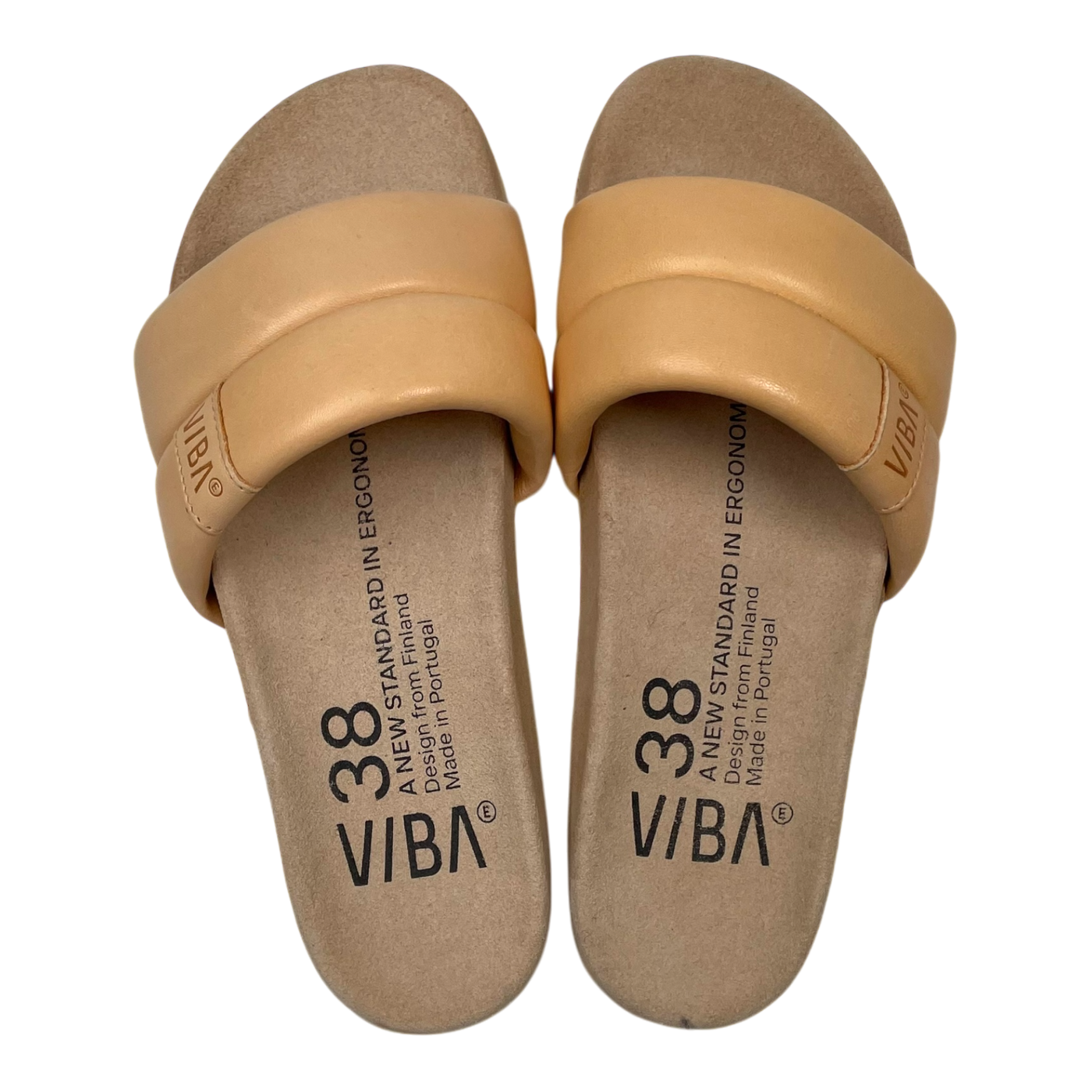 VIBAe Porto leather sandals, desert nude | 38