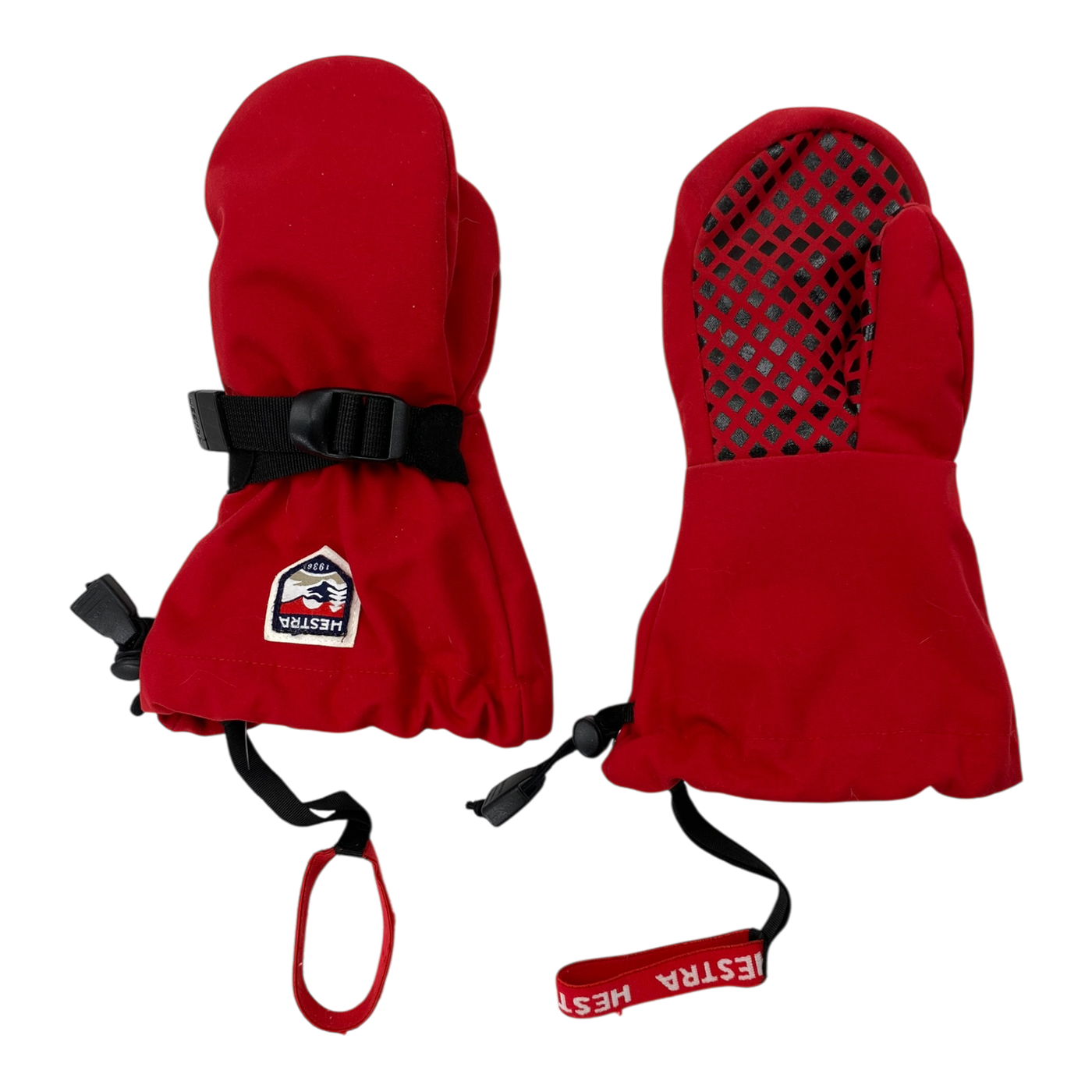 Hestra fjellvotten winter mittens, red | 10-11y