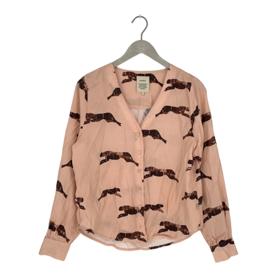 Kaiko woven blouse, panther | woman S