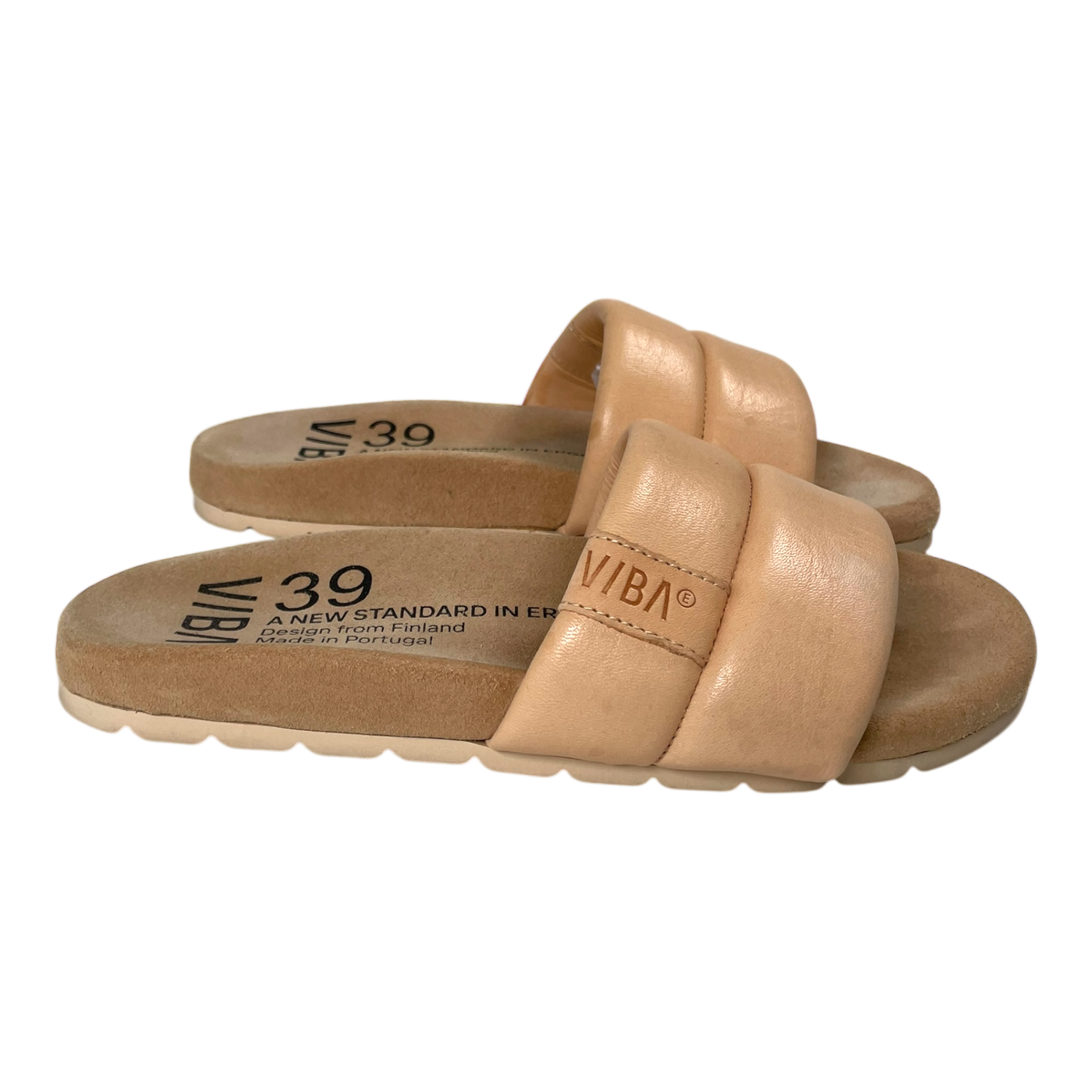 VIBAe Porto leather sandals, desert nude | 39