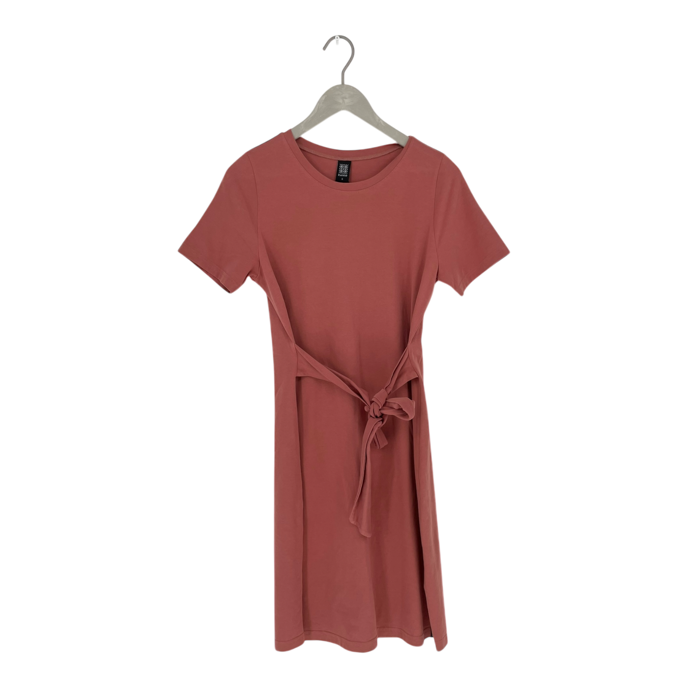 Kaiko t-shirt belted dress, salmon | woman S