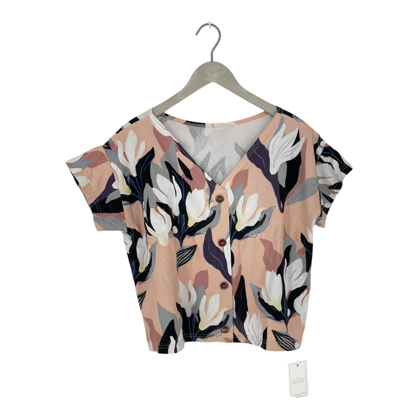 Aarre celene button top, flower | woman L
