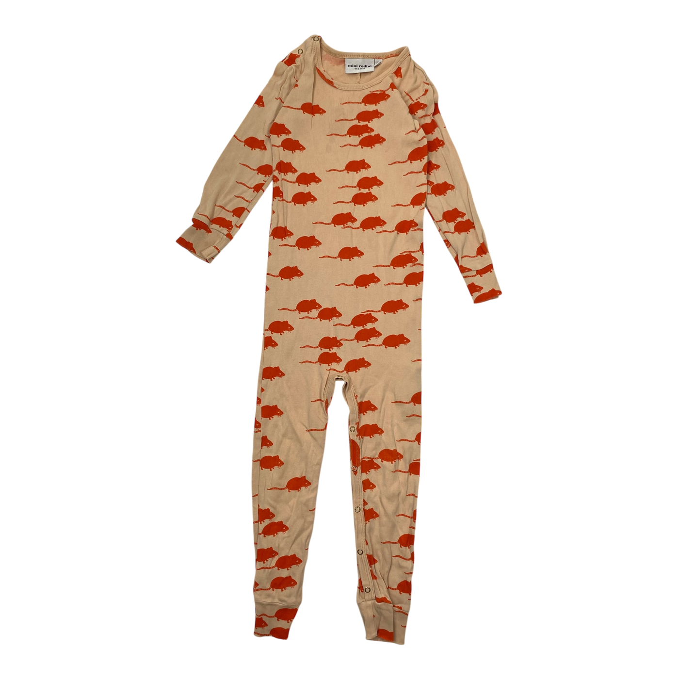 Mini Rodini tricot jumpsuit, mice | 92/98cm