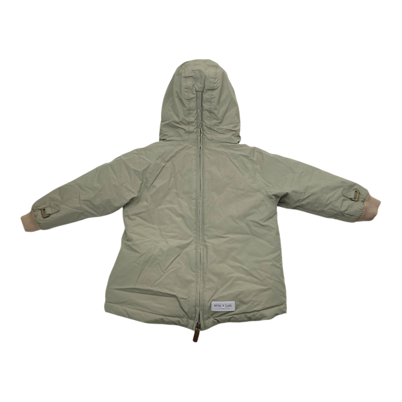 Mini A Ture matbabywen fleece lined winter anorak, moss green | 92cm