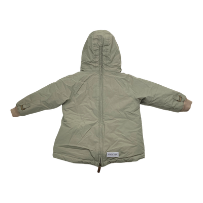 Mini A Ture matbabywen fleece lined winter anorak, moss green | 92cm