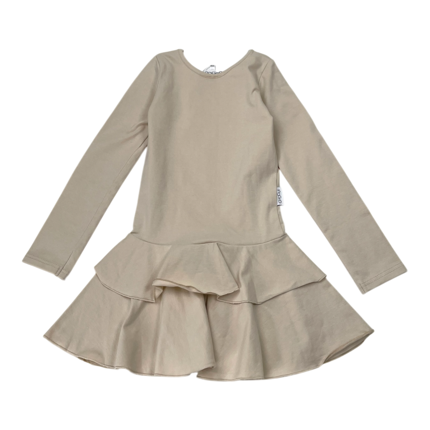 Gugguu frilla dress, wheat | 92cm
