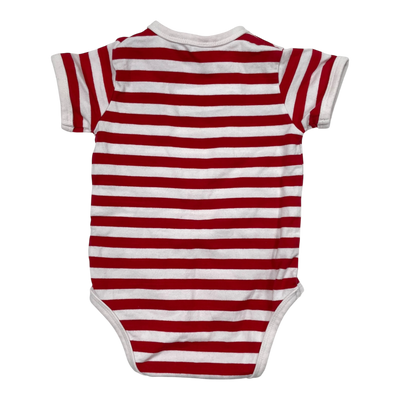 Marimekko stripe body, red/white | 74cm