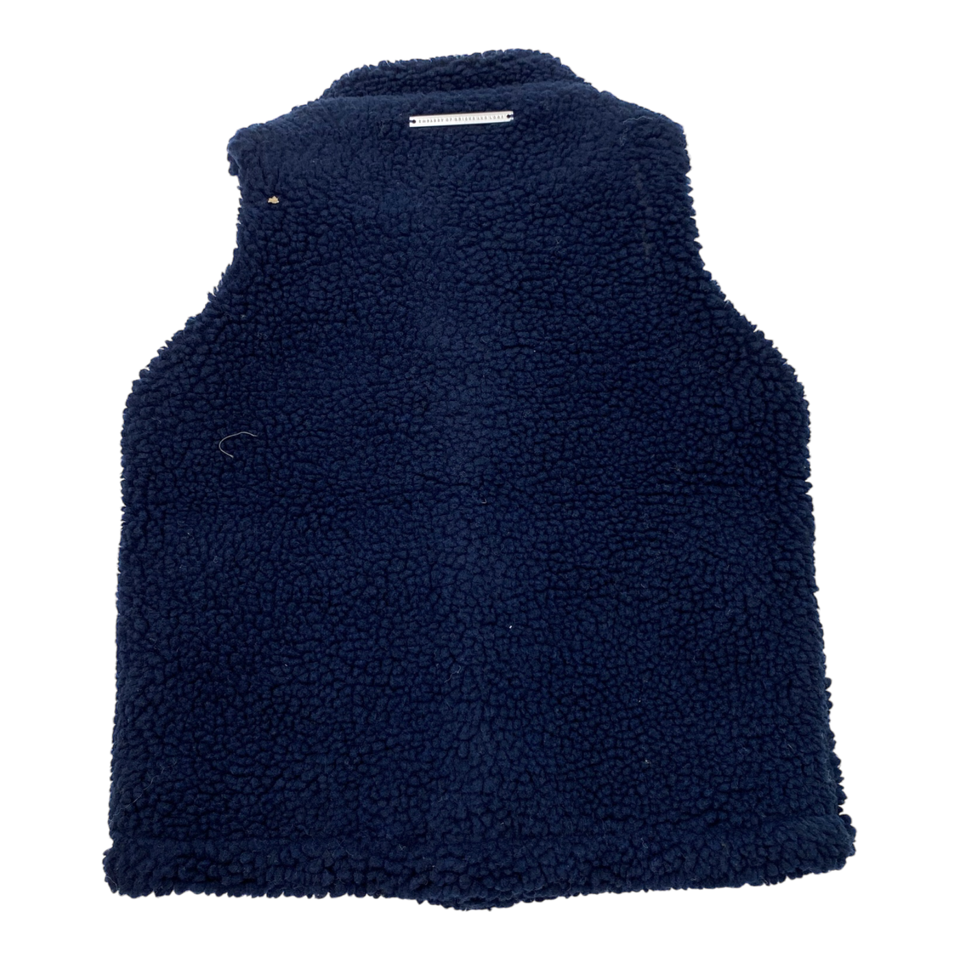Embassy of Bricks and Logs lima sherpa teddy vest, midnight blue | 104cm