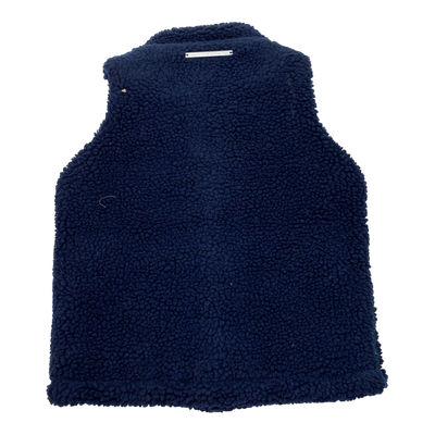 Embassy of Bricks and Logs lima sherpa teddy vest, midnight blue | 104cm