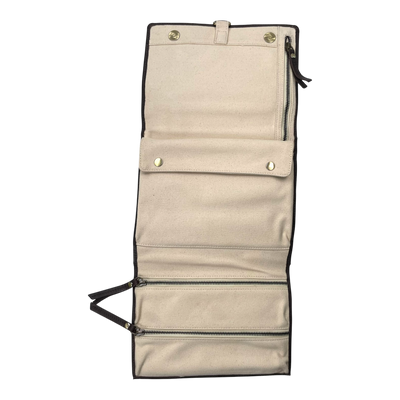 Holzrichter roll-up toiletry bag, cocoa brown