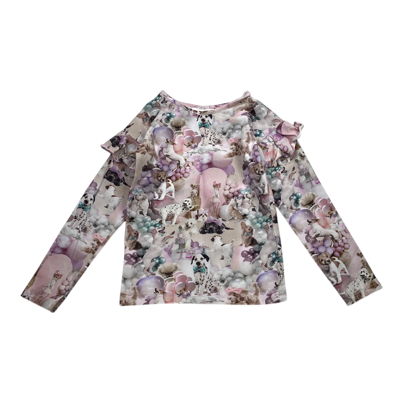 Gugguu frill shirt, pink | 110cm
