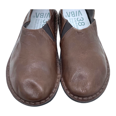VIBAe Zuma leather shoes, cocoa brown | 38