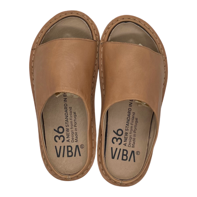 VIBAe Saint Tropez leather sandals, fawn tan | 36