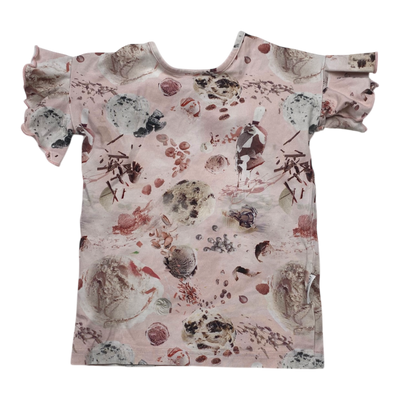 Gugguu frill t-shirt, ice cream | 98cm
