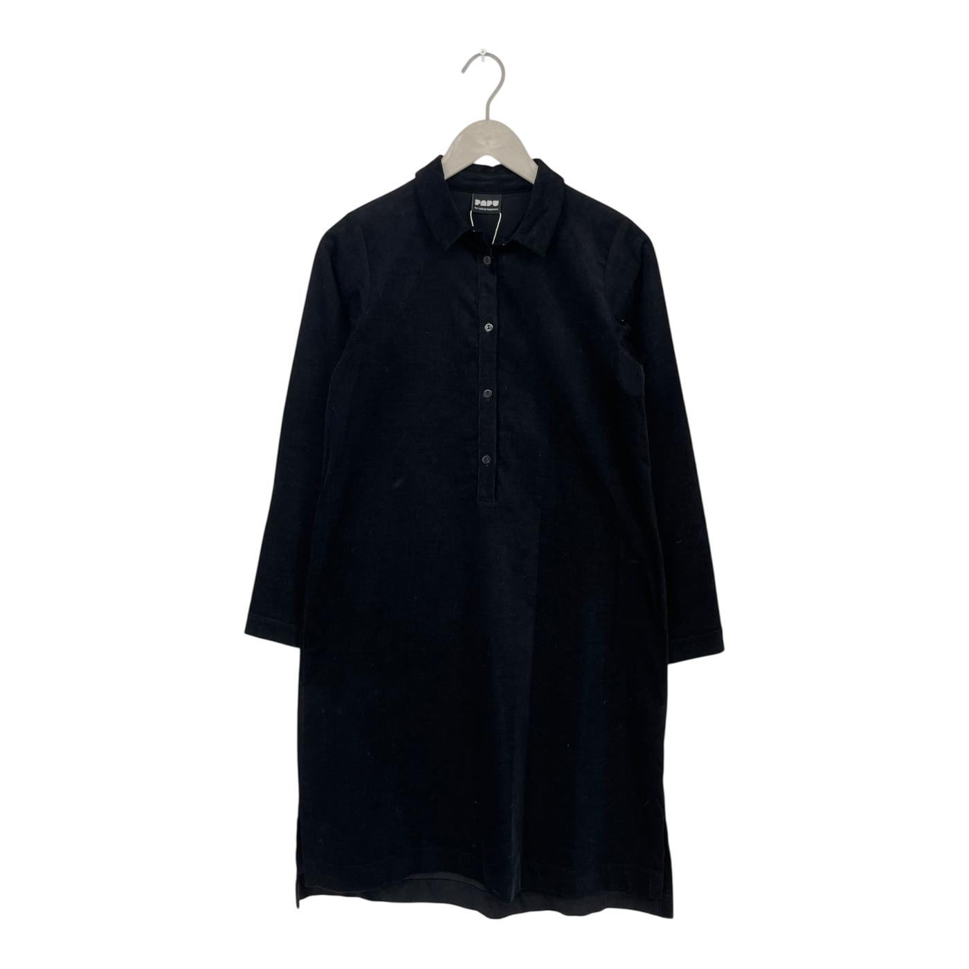 Papu corduroy shirt dress, black | woman XS