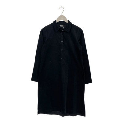 Papu corduroy shirt dress, black | woman XS