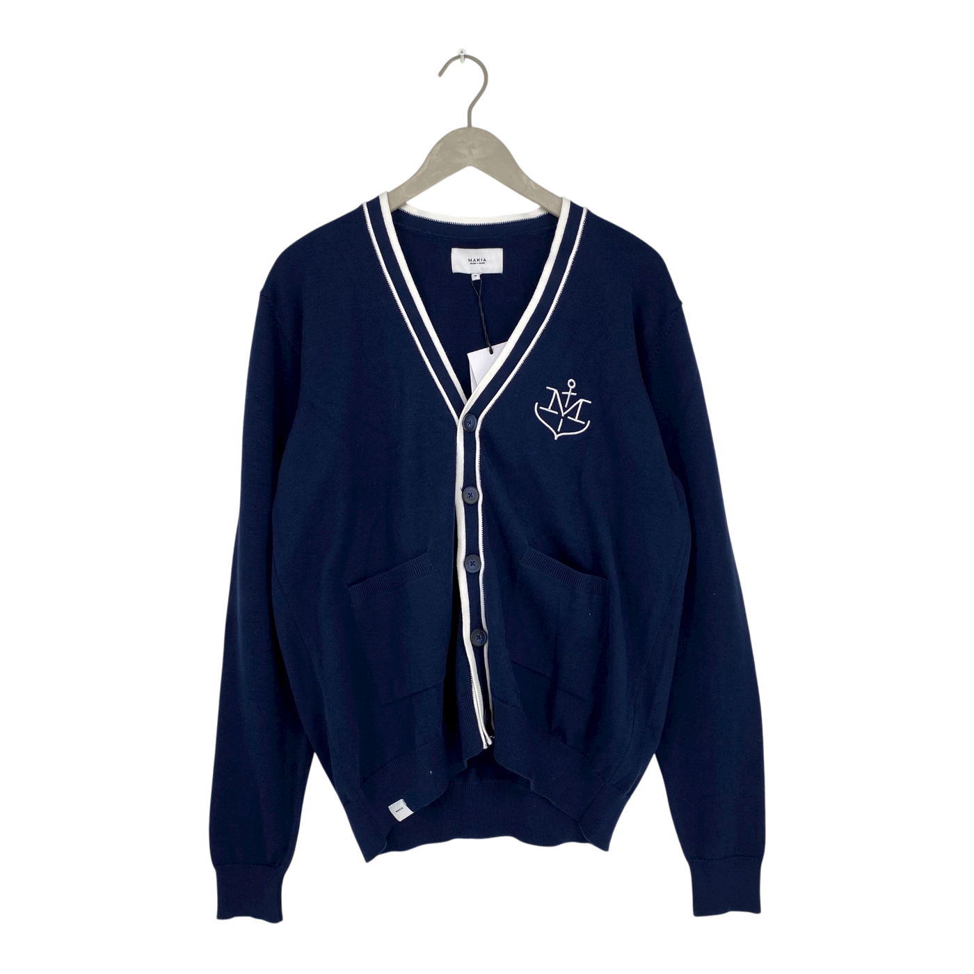 Makia a-project cardigan, navy | man M