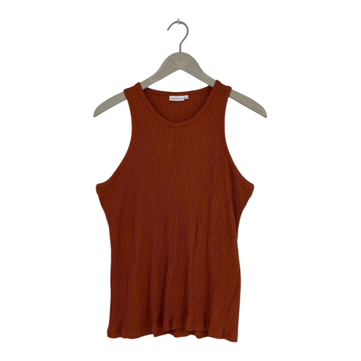 Riva Clothing rib tank, mahogany | woman 2XL