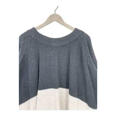 Papu patent knit dress, black/white | woman M/L