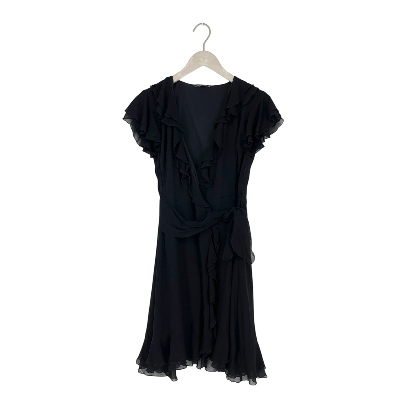 Andiata silk wrap dress, black | woman 38