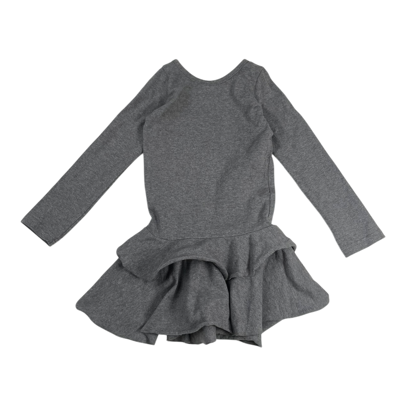 Gugguu frilla dress, dark grey | 86cm