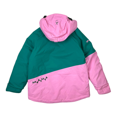 Isbjörn winter jacket, pink/green | 134/140cm