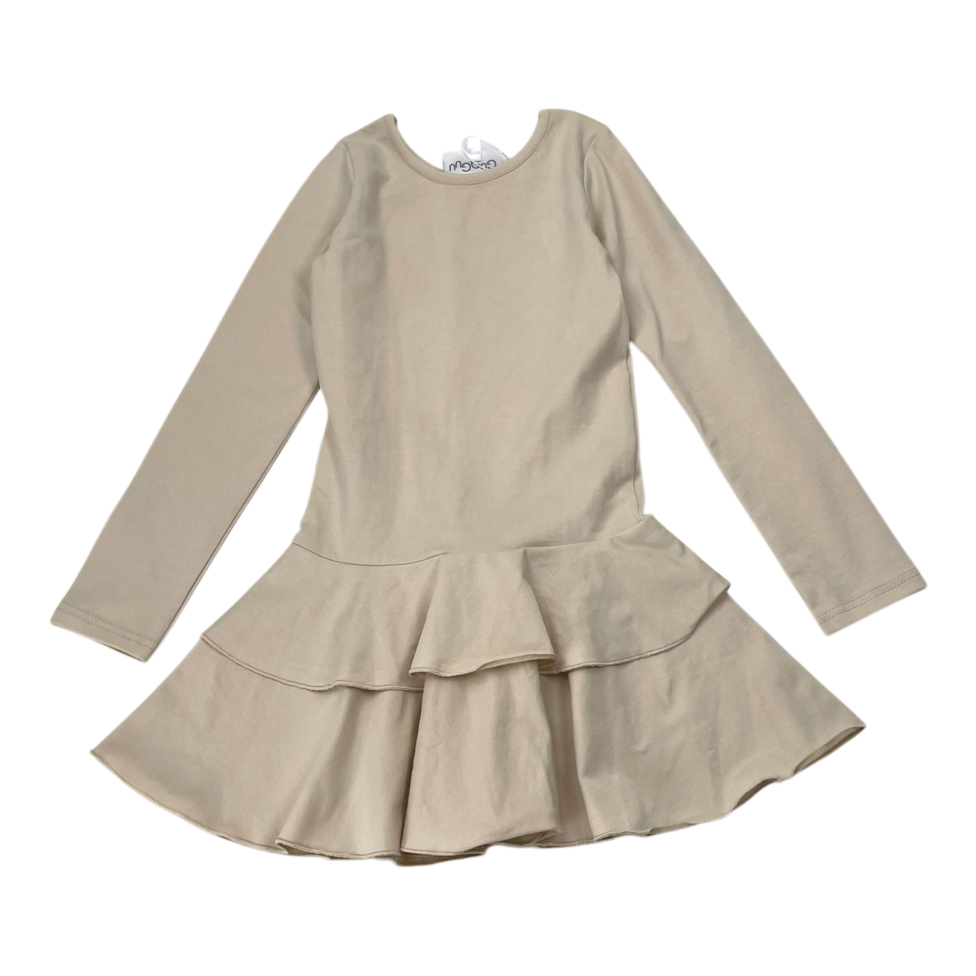 Gugguu frilla dress, wheat | 92cm