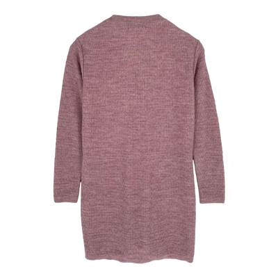 Alpa alpaca drizzle cardigan, mauve | woman S