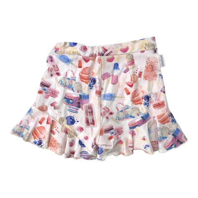 Gugguu frill shorts, ice cream | 122cm