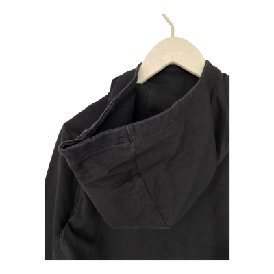 Omellinen Hoodie Tunika, schwarz | Frau m
