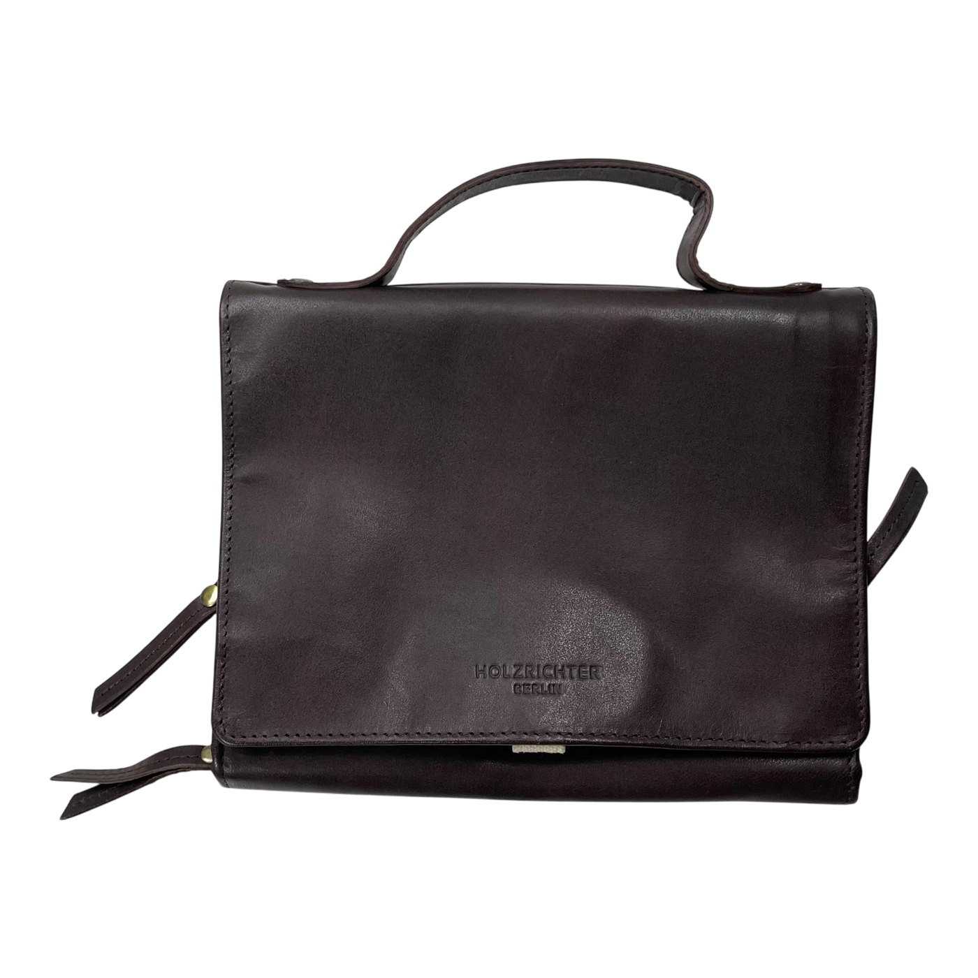 Holzrichter roll-up toiletry bag, cocoa brown