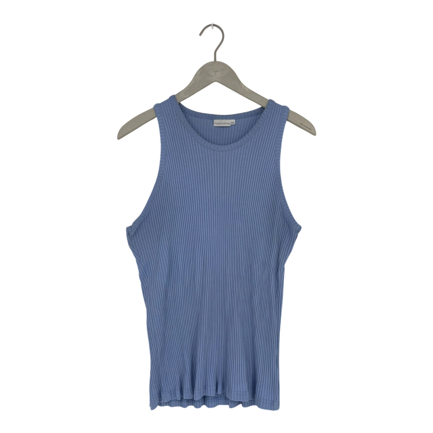 Riva Clothing rib tank, light blue | woman 2XL