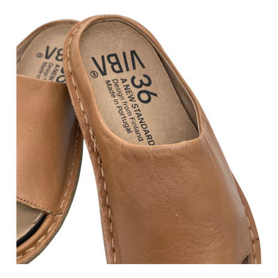 VIBAe Saint Tropez leather sandals, fawn tan | 36