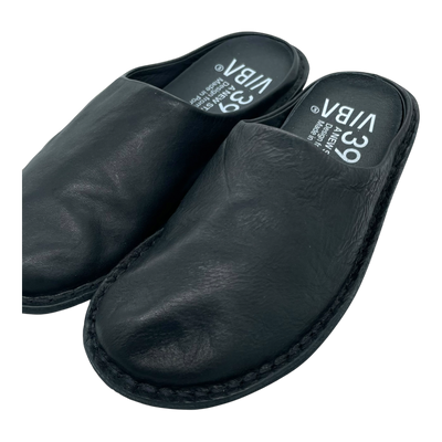VIBAe Roma leather slippers, preto black | 39