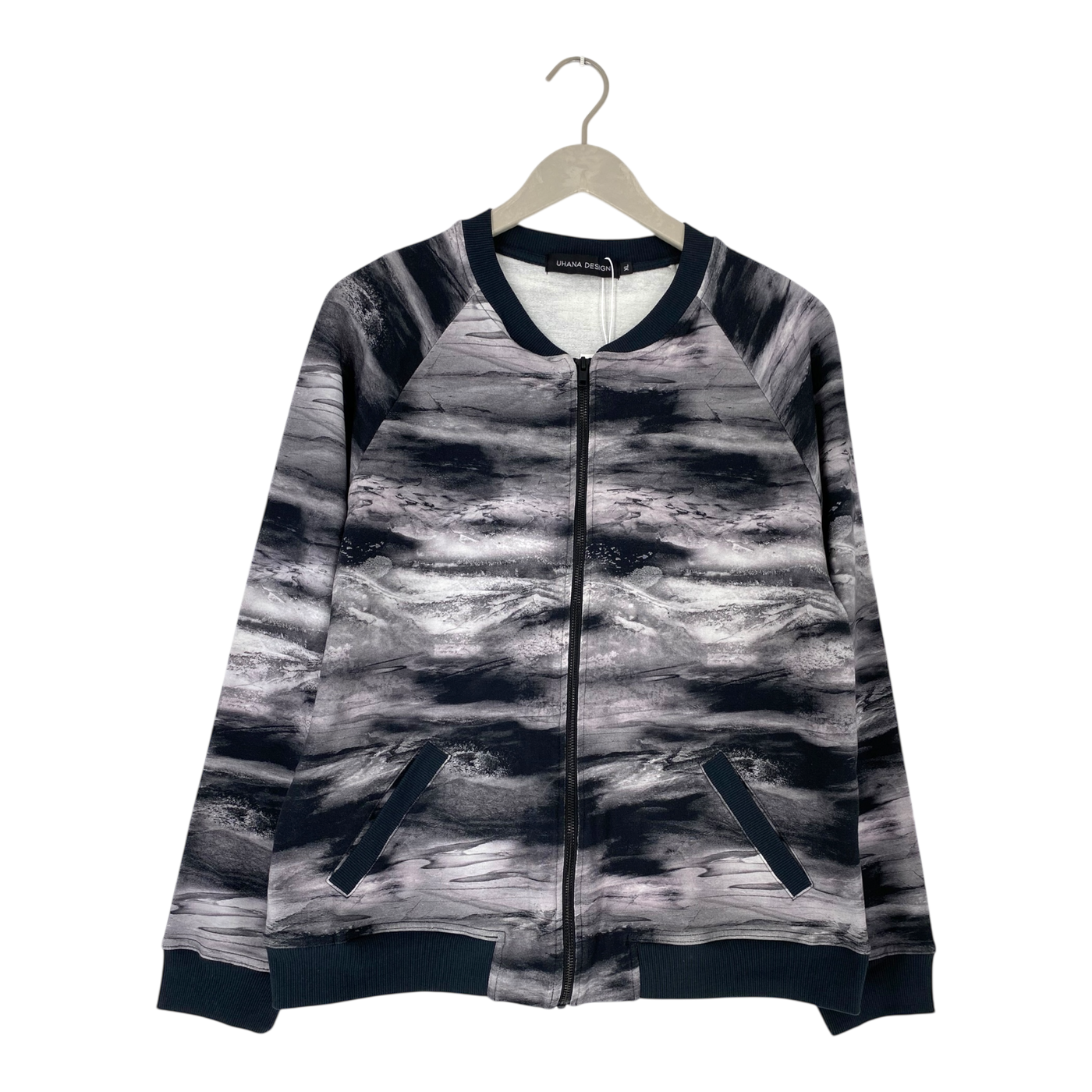 Uhana sweat jacket, storm | woman XL