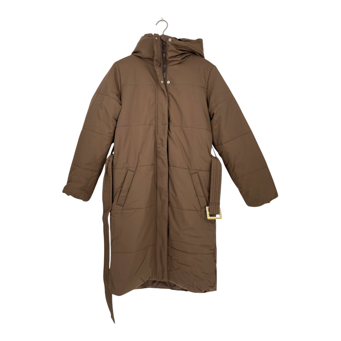 Embassy of Bricks and Logs asby puffer coat, brown | unisex S