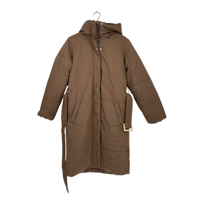 Embassy of Bricks and Logs asby puffer coat, brown | unisex S