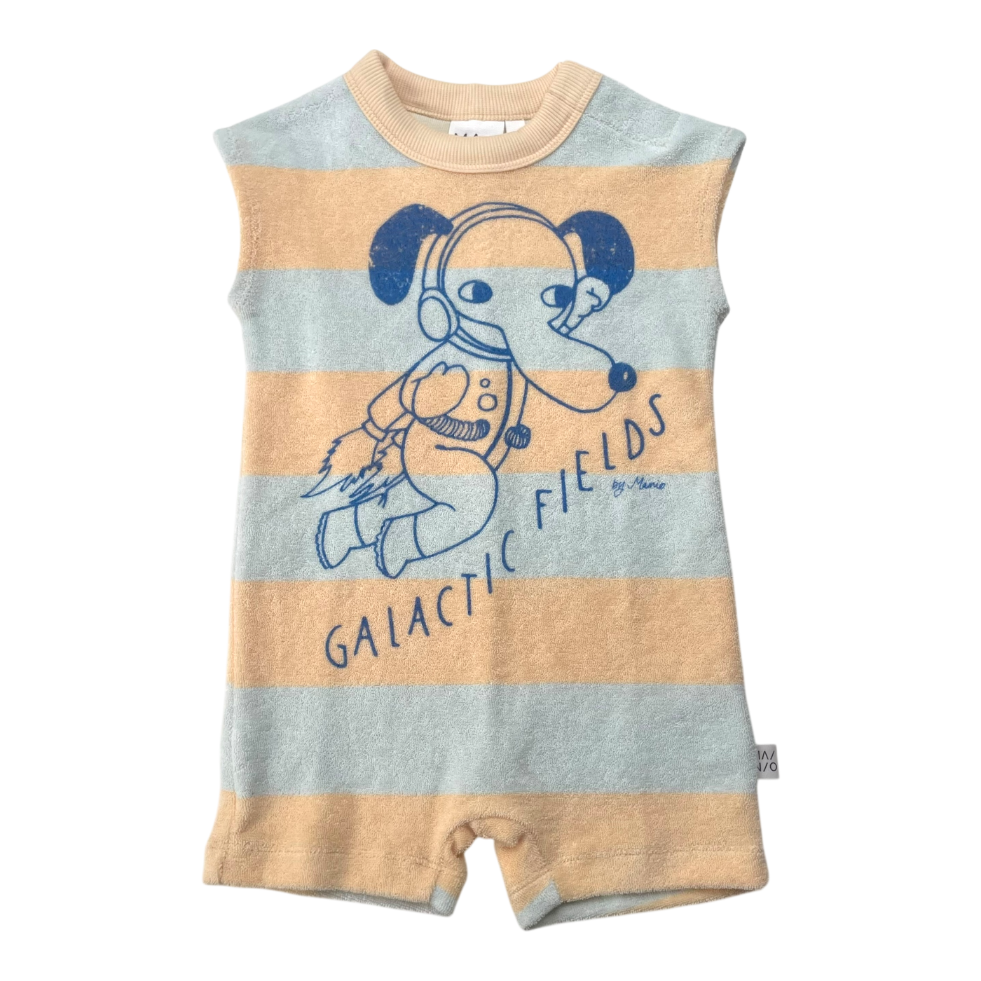 Mainio terry jumpsuit, galactic fields | 62/68cm