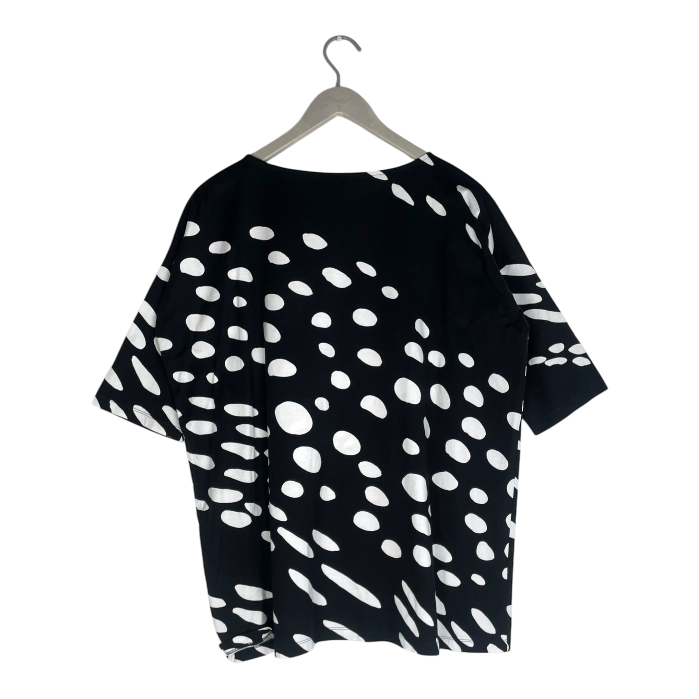 Marimekko tricot shirt, black & white | woman S