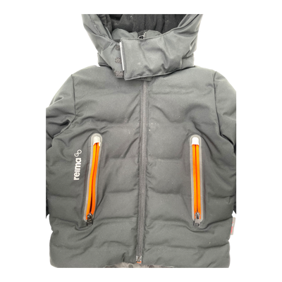 Reima winter puffer jacket, black | 104cm
