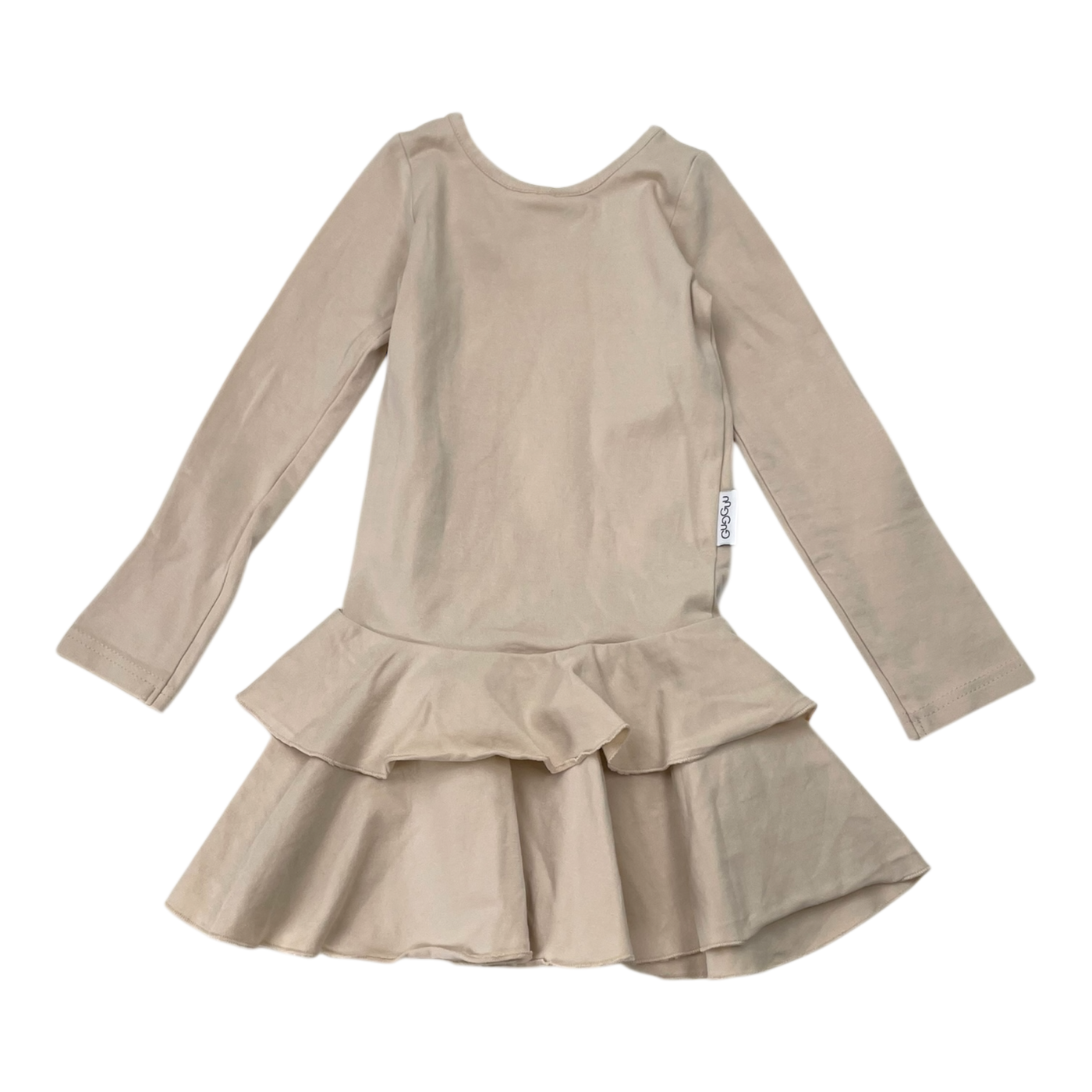Gugguu frilla dress, wheat | 110cm