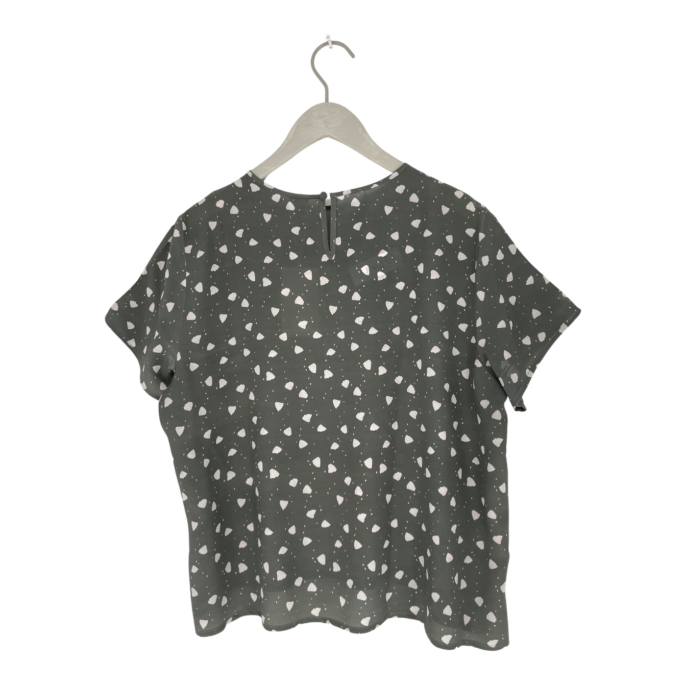 R-Collection Seidenhemd, Moss Green | Frau m