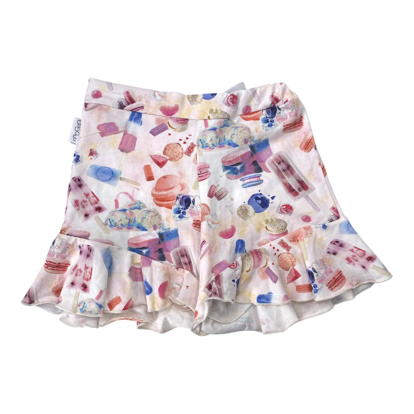 Gugguu frill shorts, ice cream | 122cm