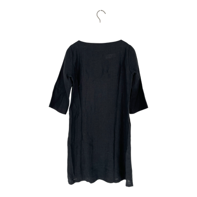 Bypias Leinenkleid, schwarz | Frau XS/s