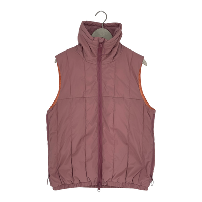 Embassy of Bricks and Logs Barrett puffer vest, mauve | woman S