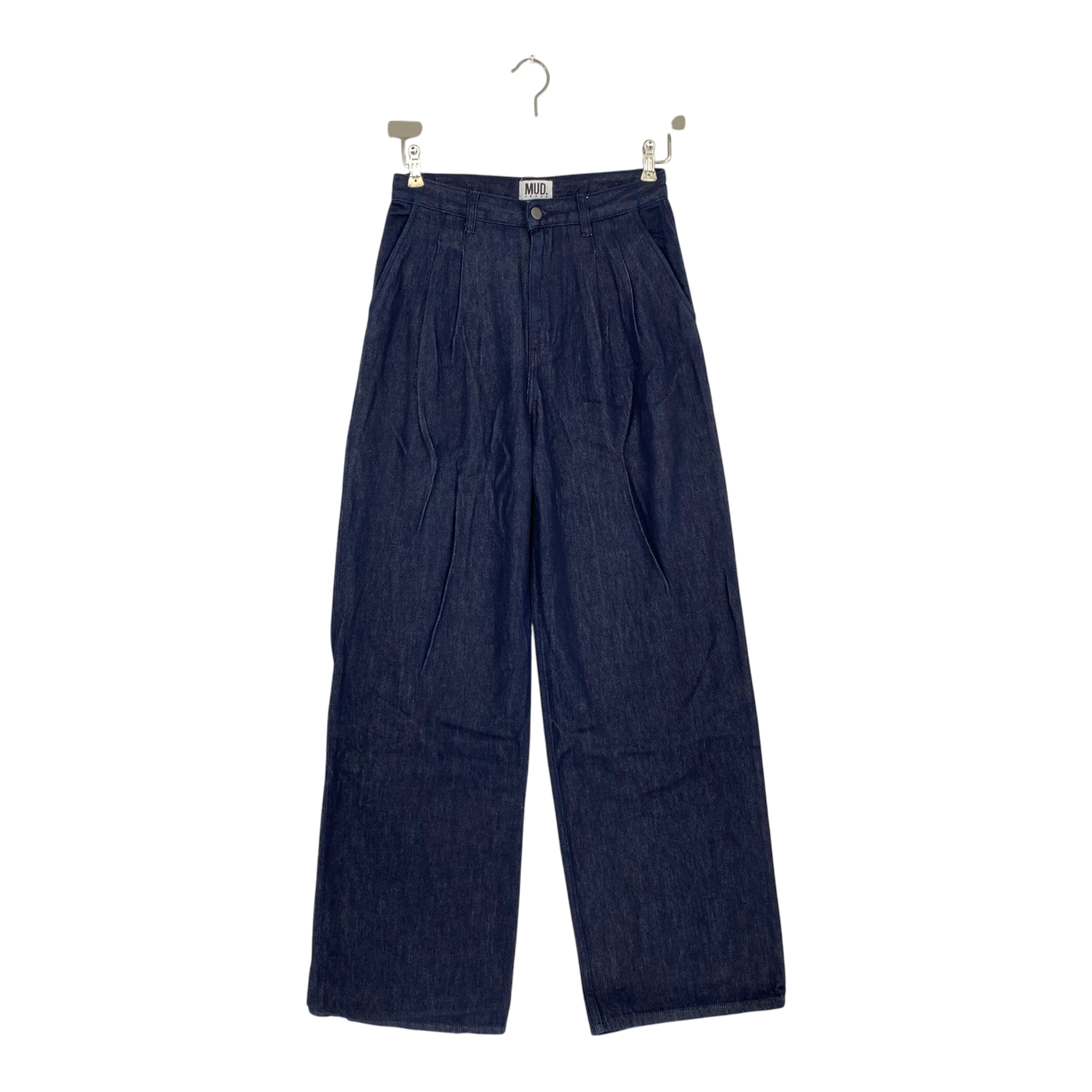 Mud Jeans eve mid pleated jeans, midnight blue | woman 27/34
