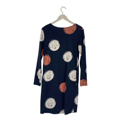 Blaa long sleeve dress, swirls | woman XS